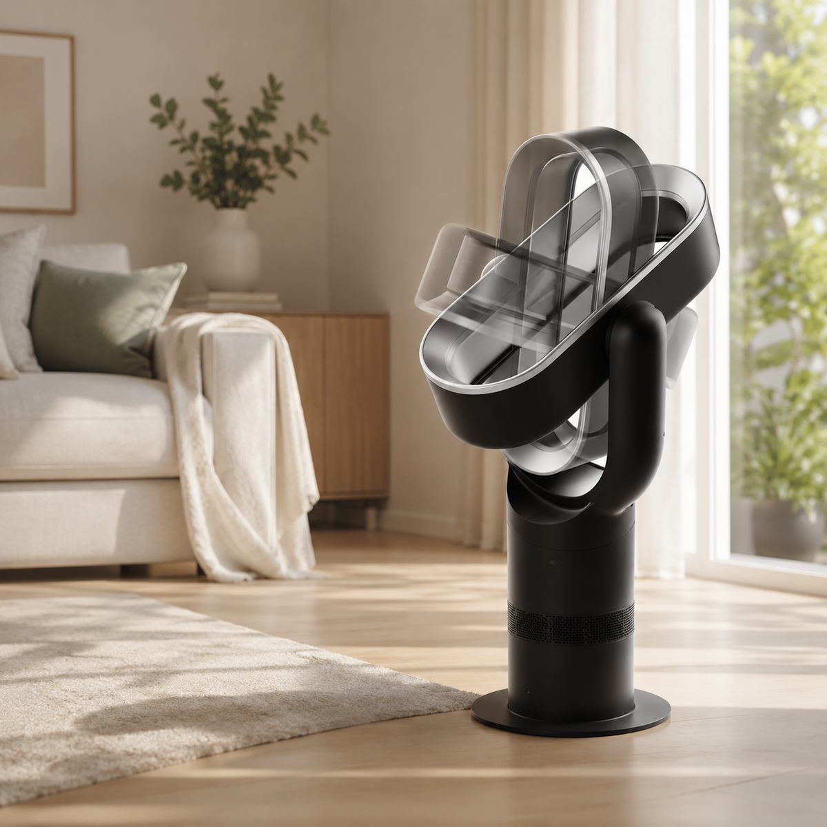 Safe Bladeless Airflow