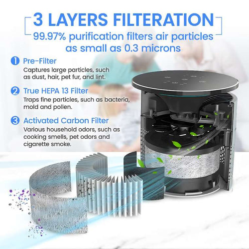 (3in1 ) H13 HEPA & Carbon Filter